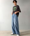 Classical Elf 《JaVaジャバコラボ》【接触冷感・速乾機能付き】清涼素材で夏でもデニムをヘビロテ！ブラスト加工 バックデザイン リラックスフィット ジーンズ商品サムネイル-24