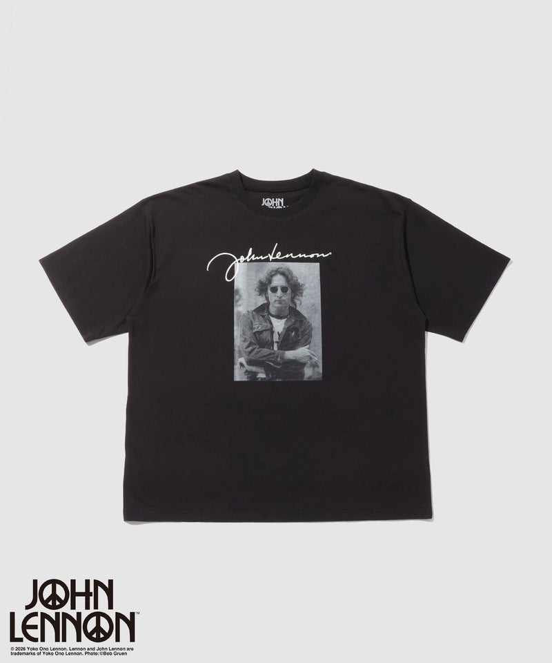 ジョンレノン フォトプリント ルーズシルエット クルーネックTシャツ メンズ メール便 対応商品商品画像-2