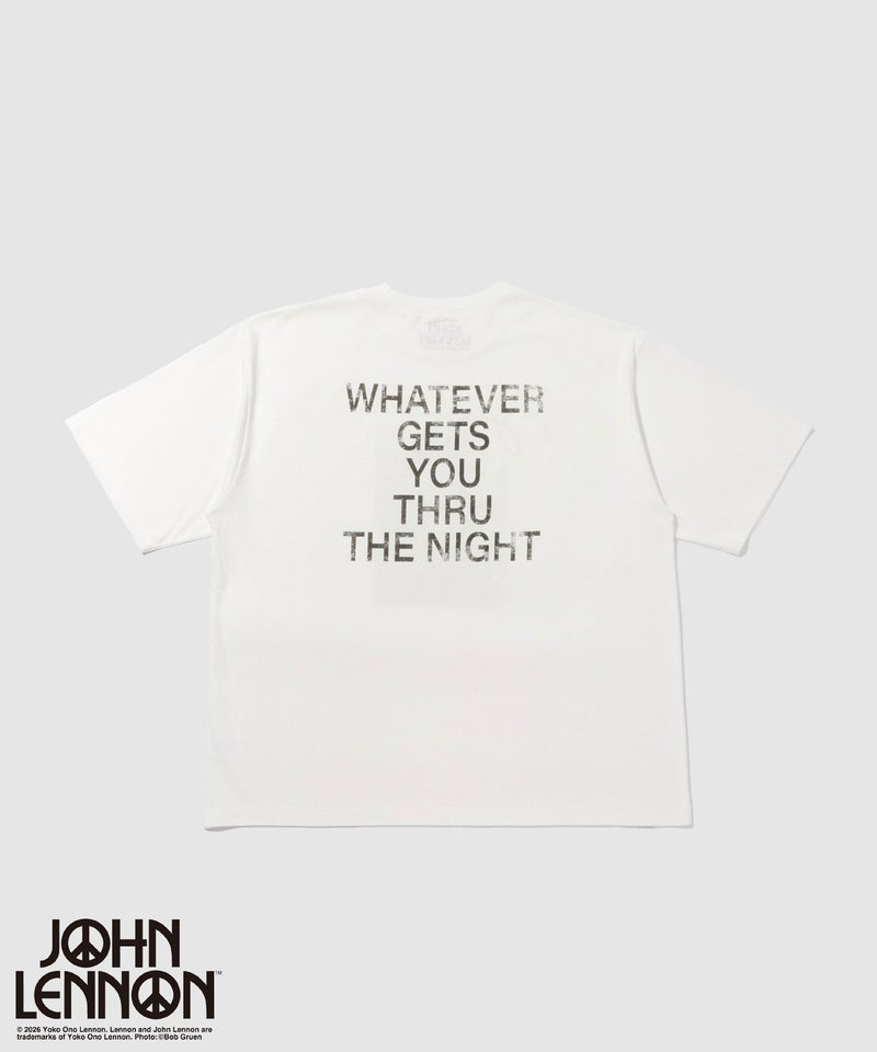 ジョンレノン フォトプリント ルーズシルエット クルーネックTシャツ メンズ メール便 対応商品商品画像-3