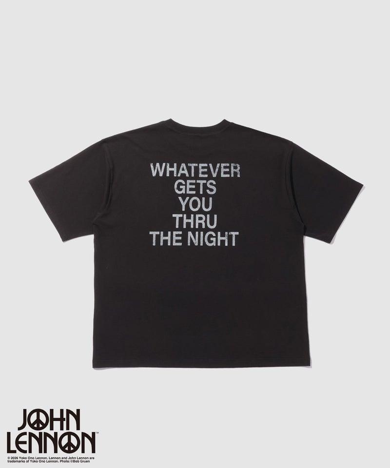 ジョンレノン フォトプリント ルーズシルエット クルーネックTシャツ メンズ メール便 対応商品商品画像-4
