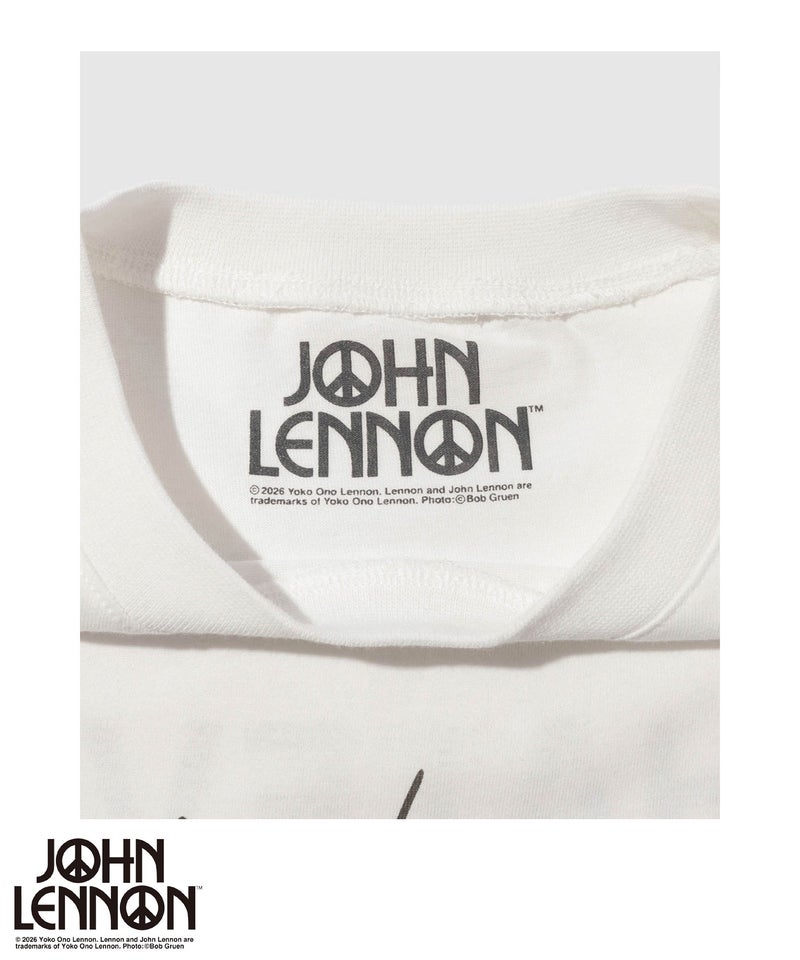 ジョンレノン フォトプリント ルーズシルエット クルーネックTシャツ メンズ メール便 対応商品商品画像-8