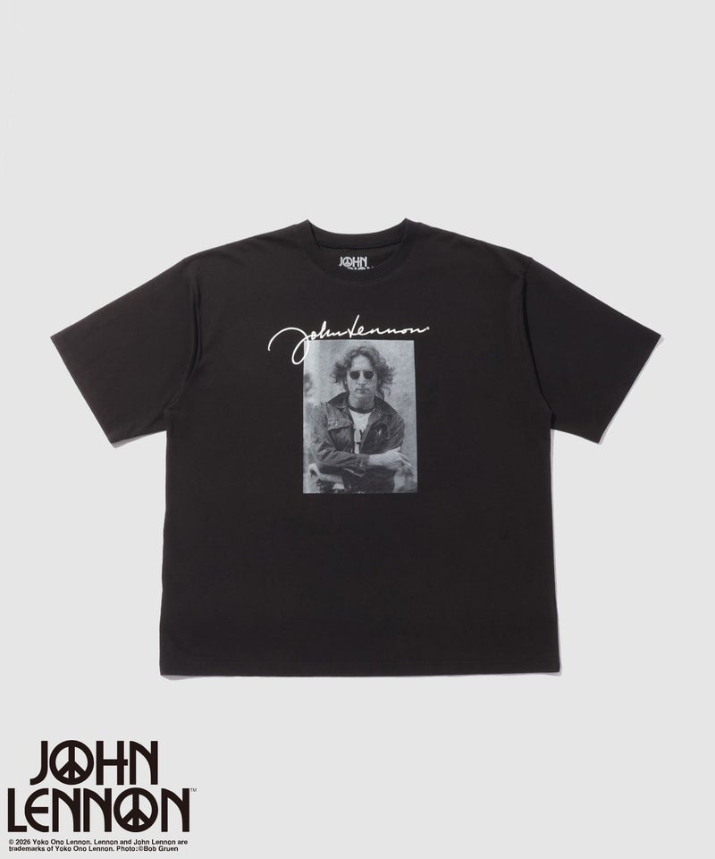 ジョンレノン フォトプリント ルーズシルエット クルーネックTシャツ メンズ メール便 対応商品商品画像-10