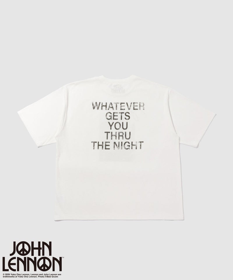ジョンレノン フォトプリント ルーズシルエット クルーネックTシャツ メンズ メール便 対応商品商品画像-11