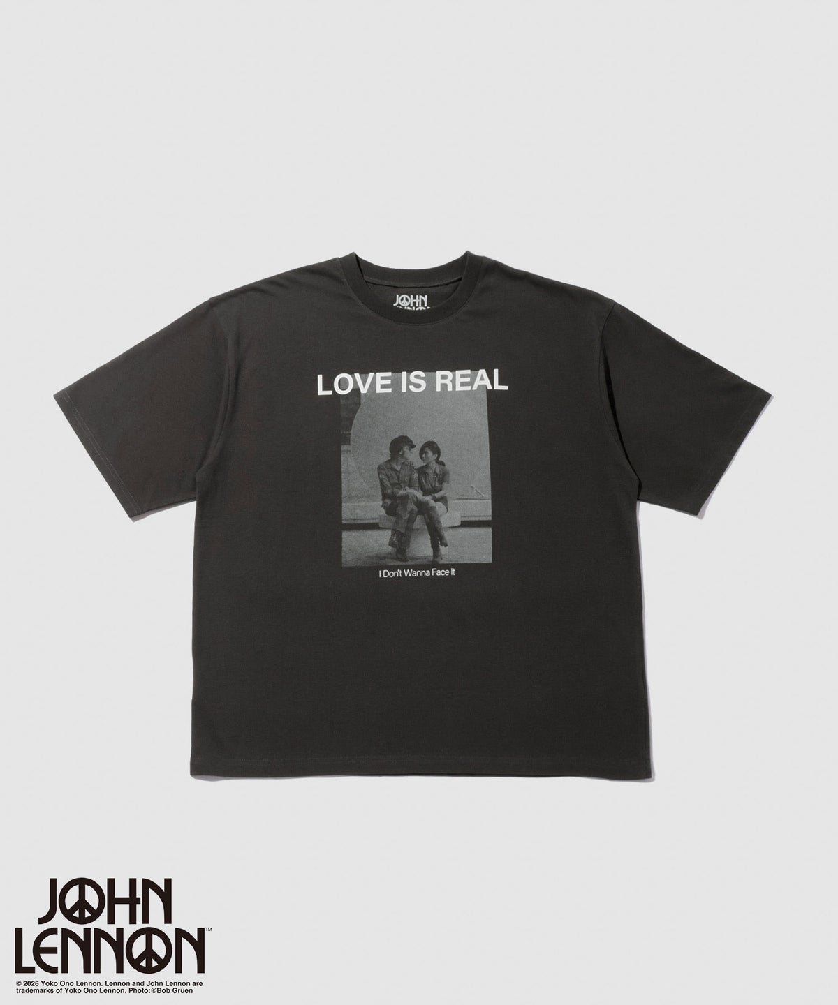 ジョンレノン フォトプリント ルーズシルエット クルーネックTシャツ メンズ メール便 対応商品