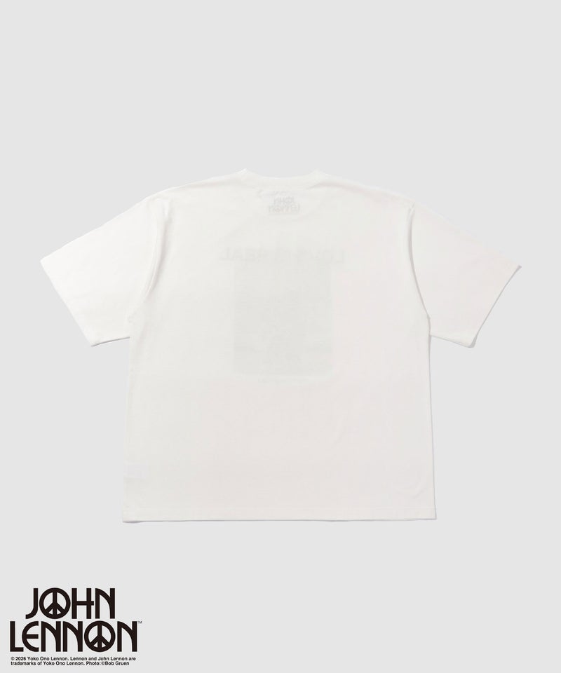 ジョンレノン フォトプリント ルーズシルエット クルーネックTシャツ メンズ メール便 対応商品商品画像-3