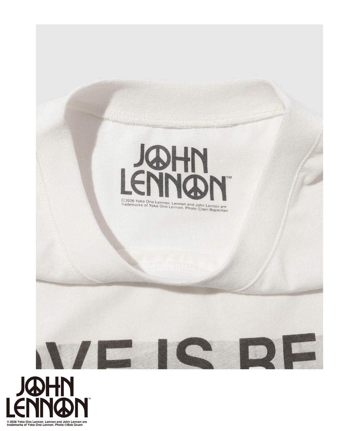 ジョンレノン フォトプリント ルーズシルエット クルーネックTシャツ メンズ メール便 対応商品