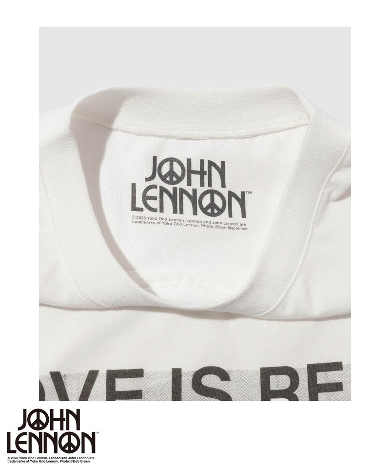 ジョンレノン フォトプリント ルーズシルエット クルーネックTシャツ メンズ メール便 対応商品商品画像-7