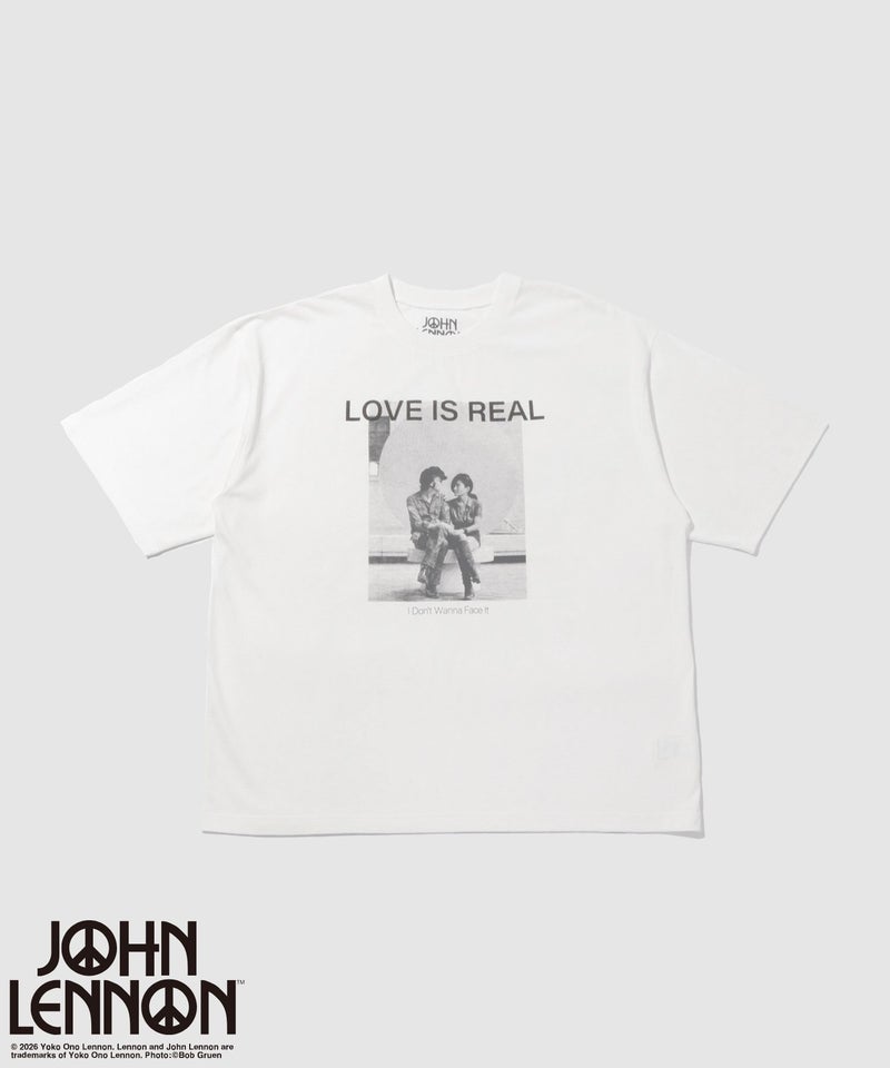 ジョンレノン フォトプリント ルーズシルエット クルーネックTシャツ メンズ メール便 対応商品商品画像-8