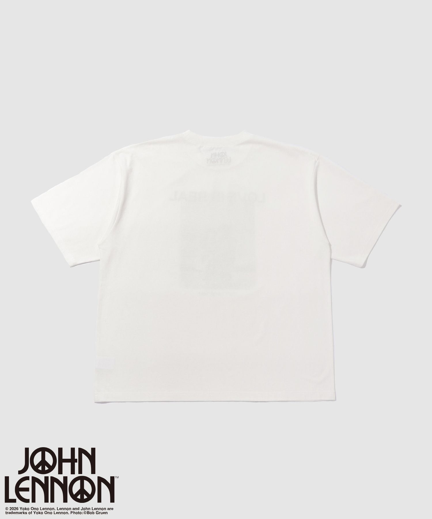 ジョンレノン フォトプリント ルーズシルエット クルーネックTシャツ