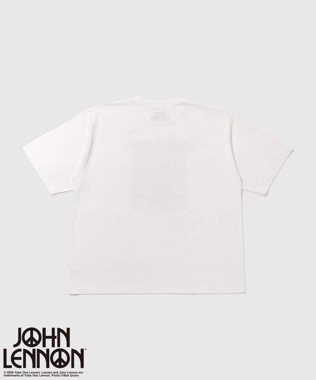 ジョンレノン フォトプリント ルーズシルエット クルーネックTシャツ メンズ メール便 対応商品