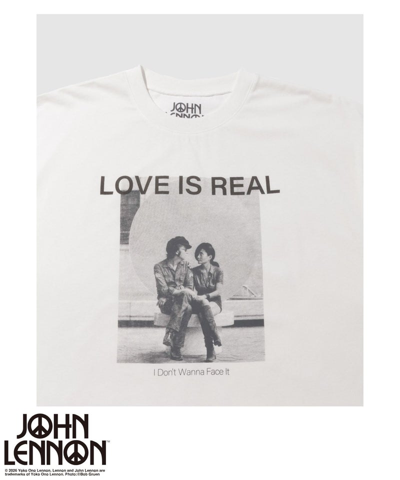 ジョンレノン フォトプリント ルーズシルエット クルーネックTシャツ メンズ メール便 対応商品商品画像-11