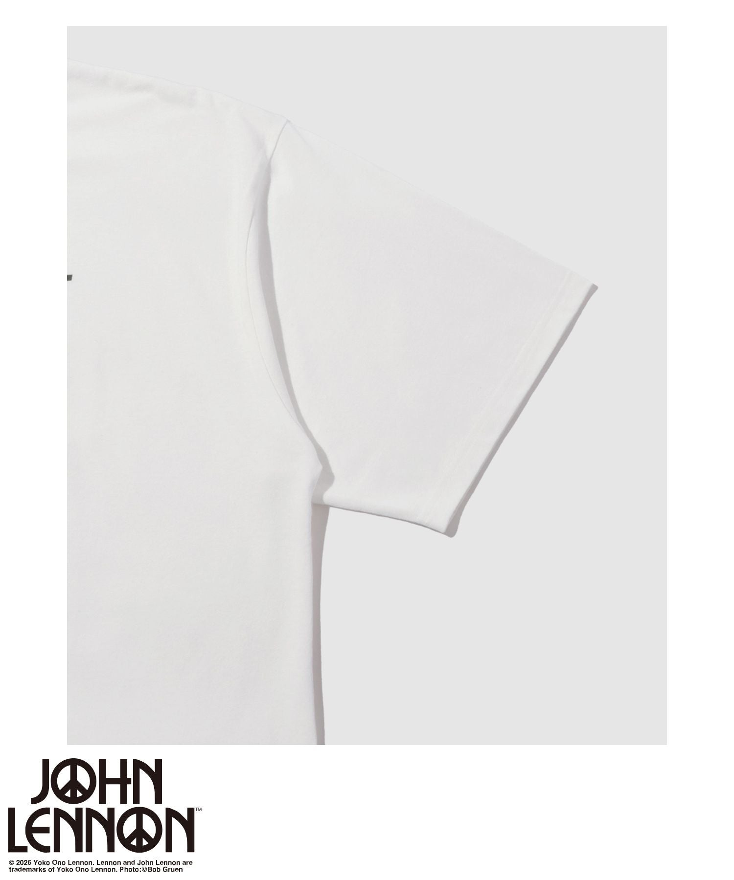 ジョンレノン フォトプリント ルーズシルエット クルーネックTシャツ