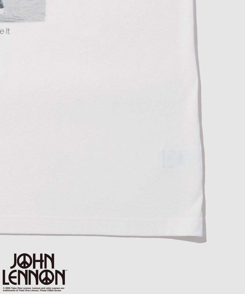 ジョンレノン フォトプリント ルーズシルエット クルーネックTシャツ メンズ メール便 対応商品商品画像-13
