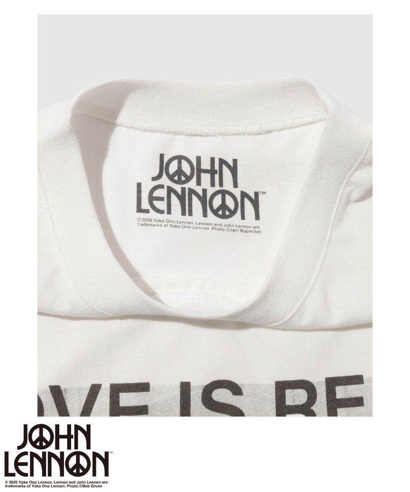 ジョンレノン フォトプリント ルーズシルエット クルーネックTシャツ メンズ メール便 対応商品商品画像-14