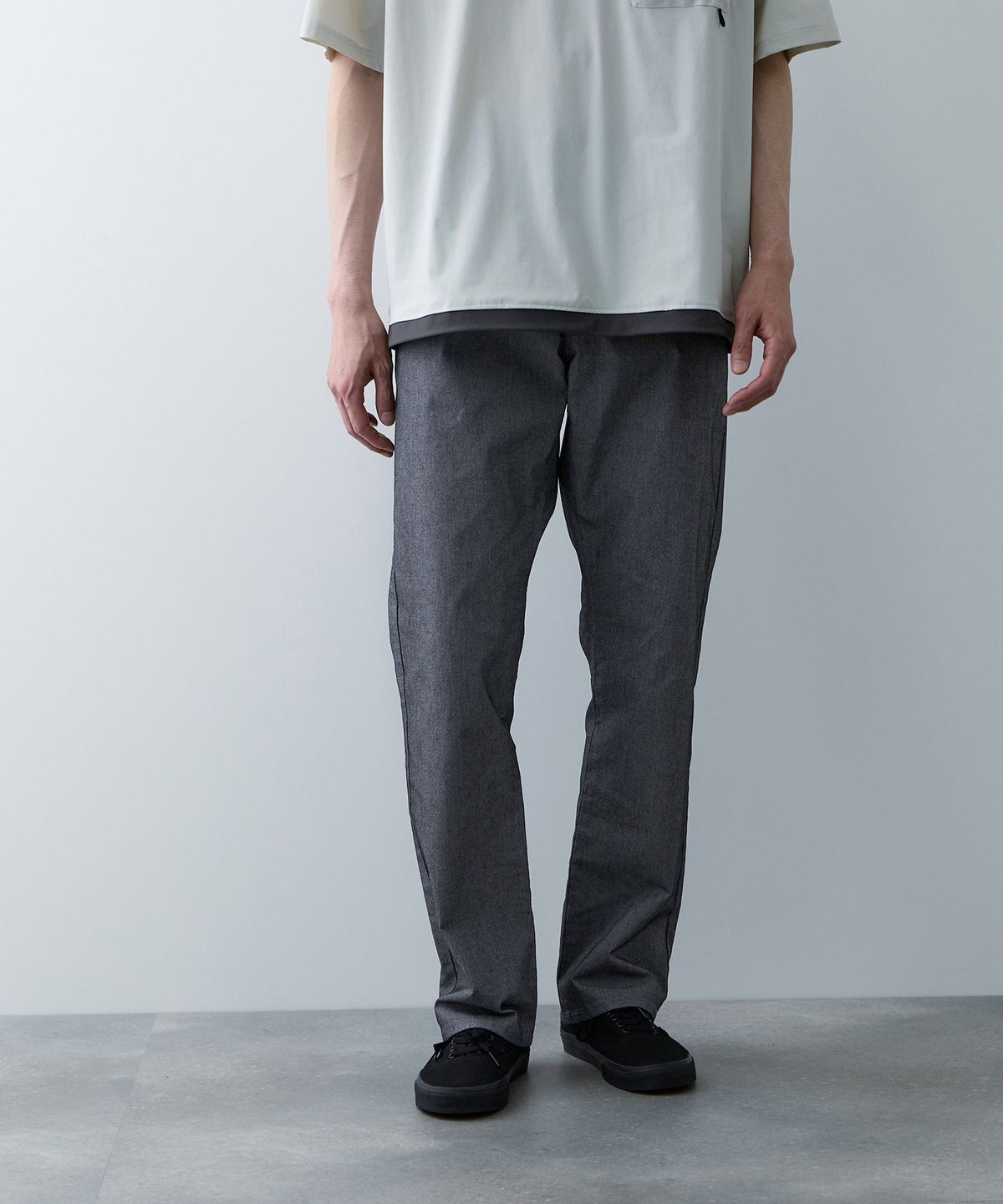 NAVY SARARI クールメッシュストレートパンツ メンズ