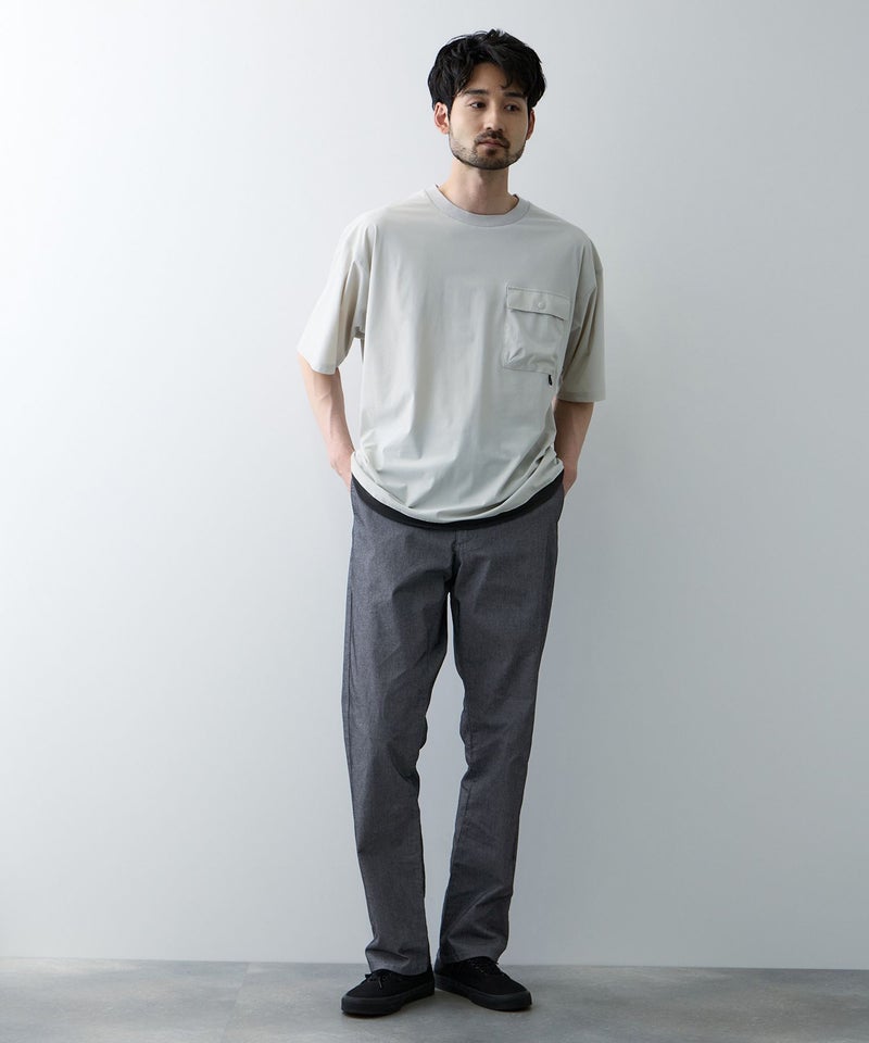NAVY SARARI クールメッシュストレートパンツ メンズ商品画像-11