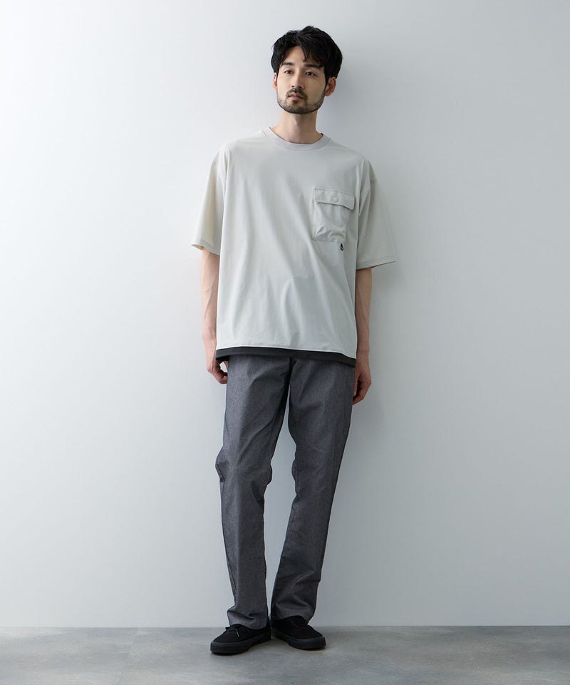 NAVY SARARI クールメッシュストレートパンツ メンズ商品画像-12