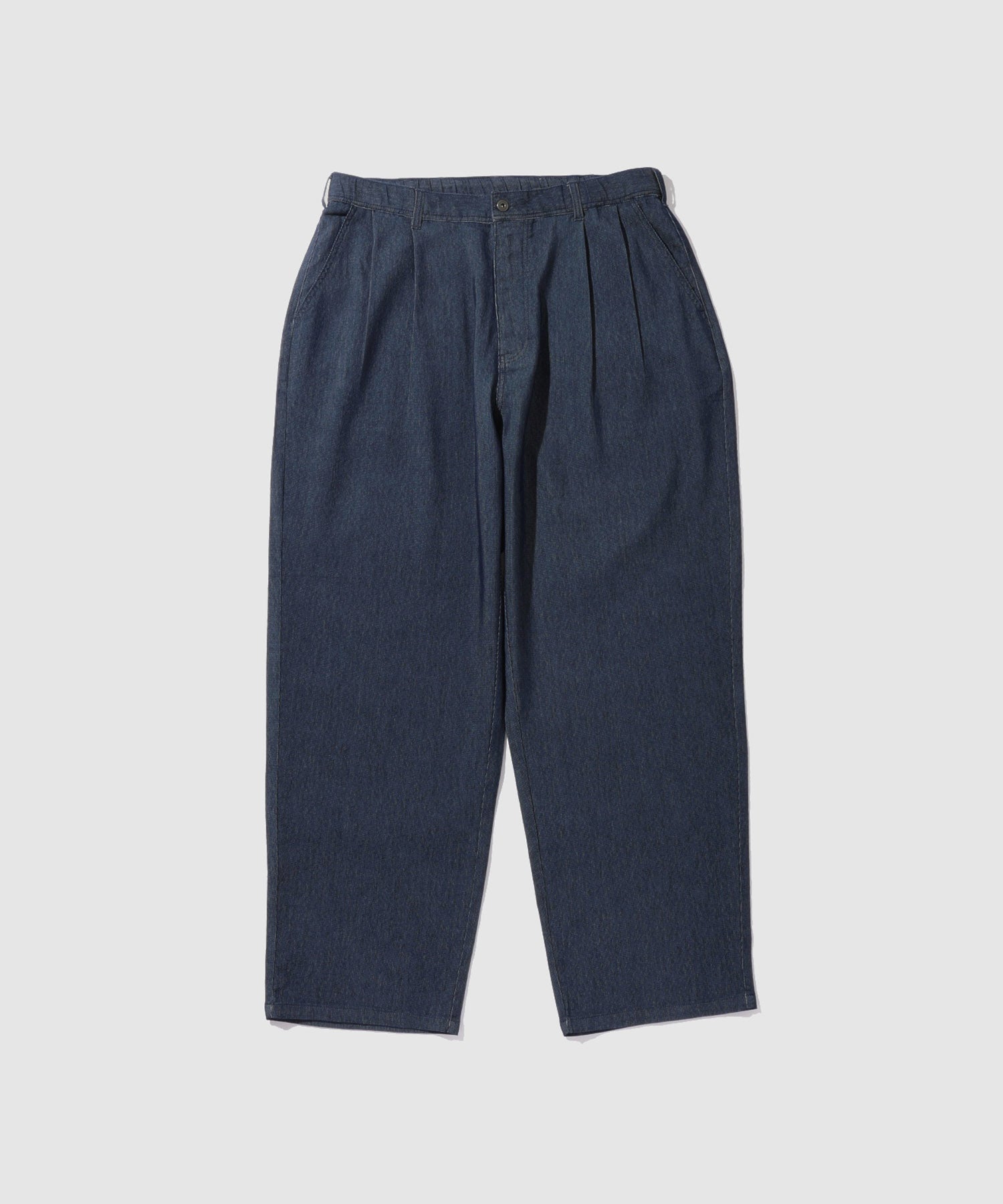 NAVY ブリーズデニム ワイドテーパードパンツ メンズ