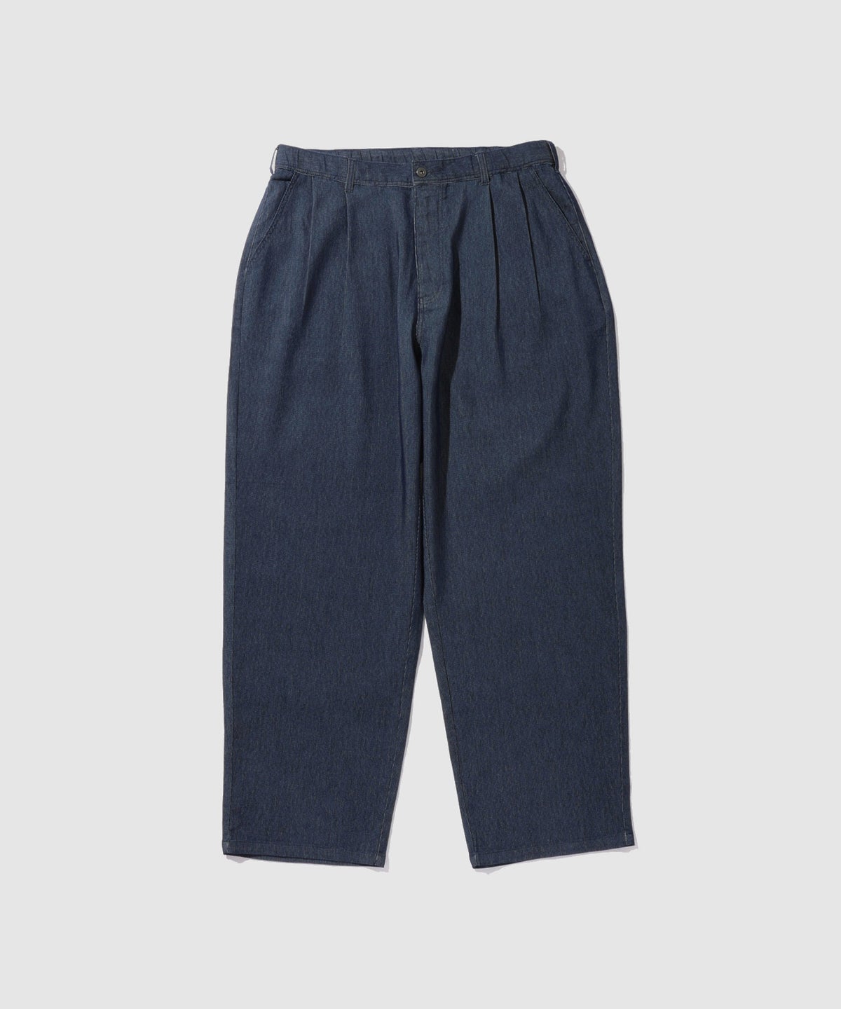 NAVY ブリーズデニム ワイドテーパードパンツ メンズ