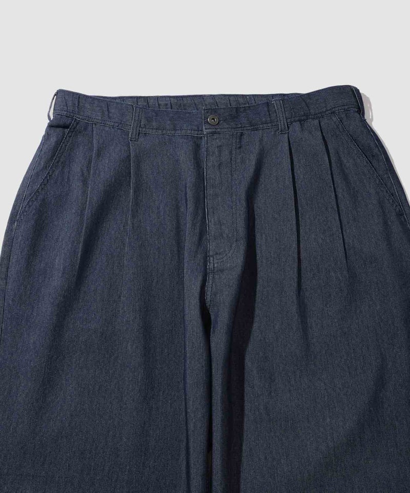 NAVY ブリーズデニム ワイドテーパードパンツ メンズ商品画像-5