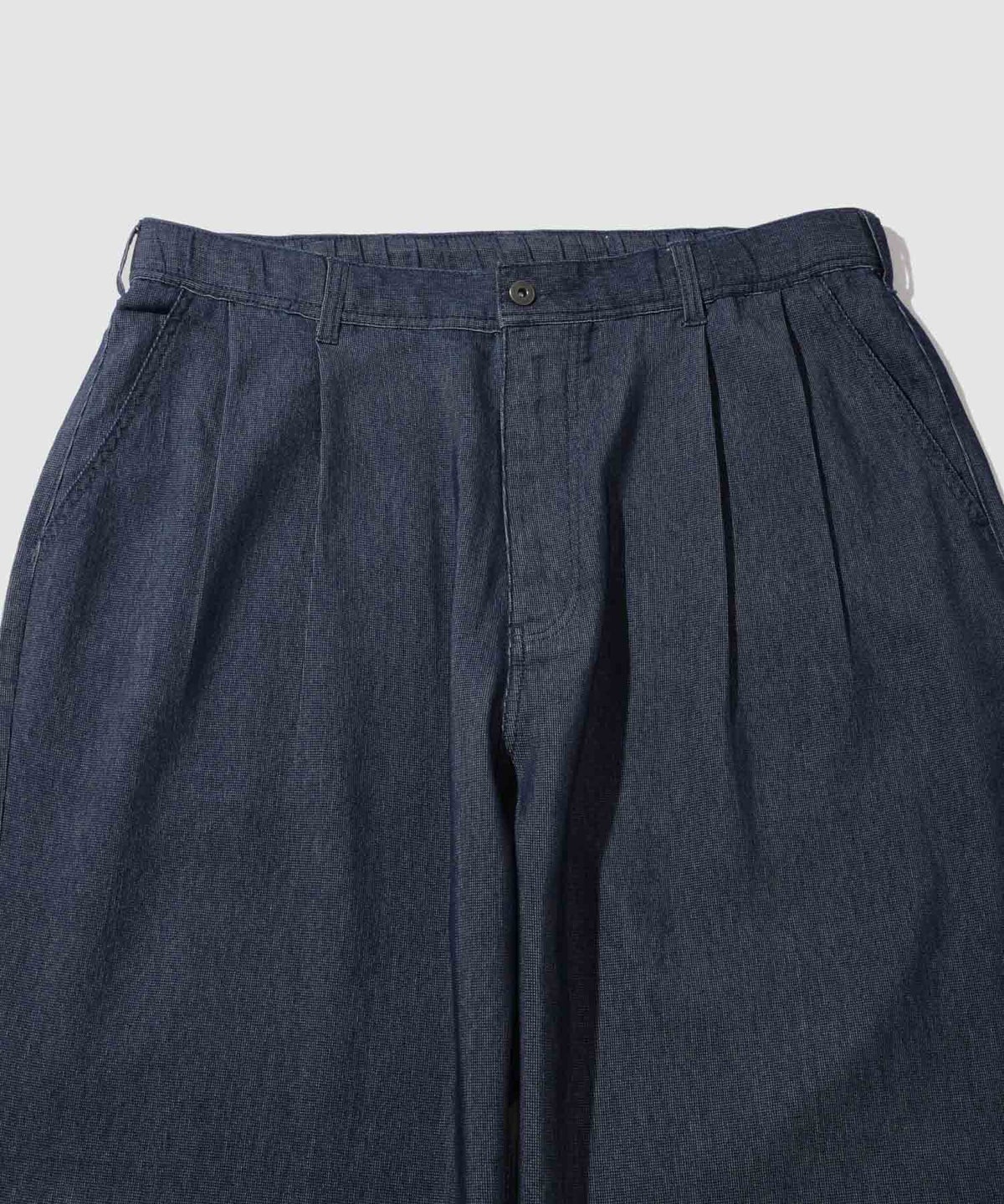 NAVY ブリーズデニム ワイドテーパードパンツ メンズ