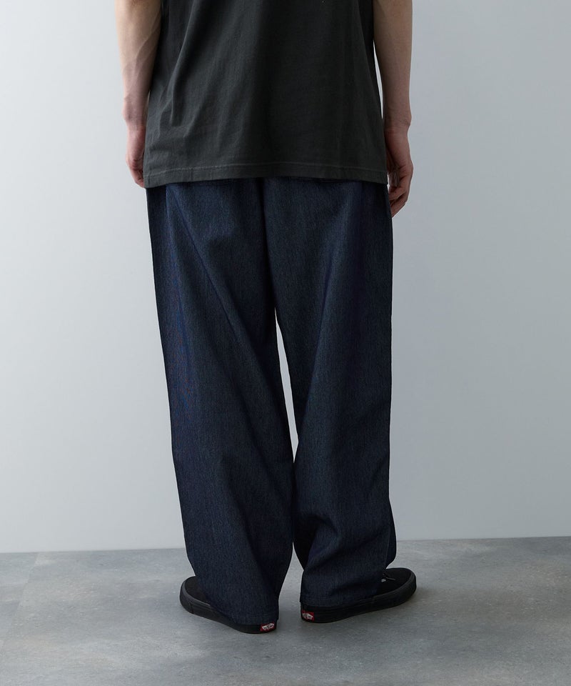 NAVY  ブリーズデニム ワイドテーパードパンツ メンズ商品画像-5