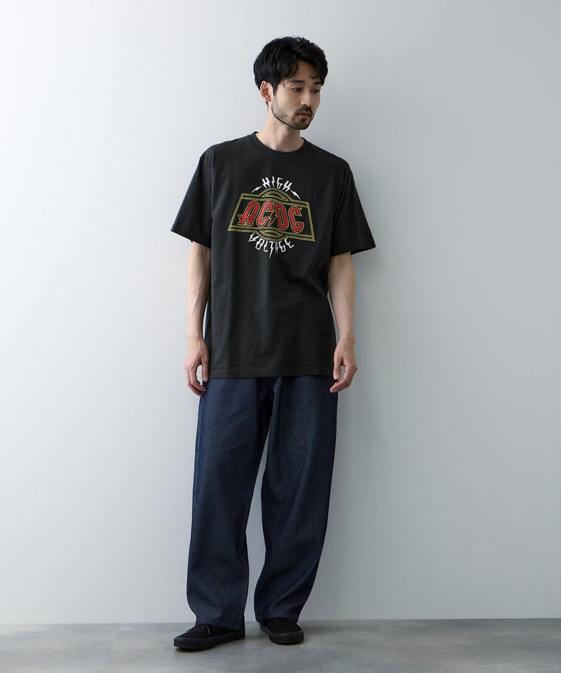 NAVY ブリーズデニム ワイドテーパードパンツ メンズ商品画像-7