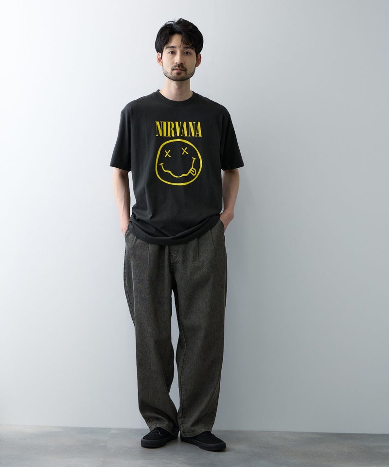 NAVY ブリーズデニム ワイドテーパードパンツ メンズ商品画像-9