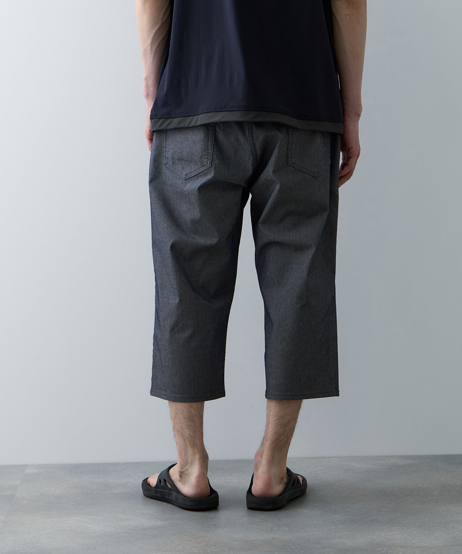 NAVY SARARI クールメッシュクロップドパンツ メンズ