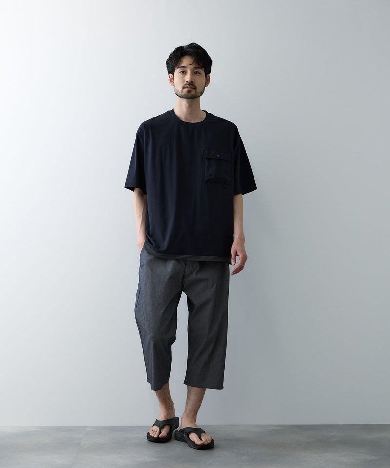 NAVY  SARARI クールメッシュクロップドパンツ メンズ商品画像-7