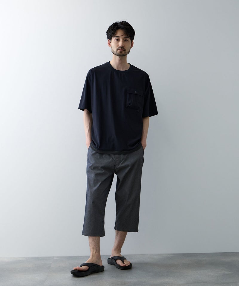 NAVY  SARARI クールメッシュクロップドパンツ メンズ商品画像-8
