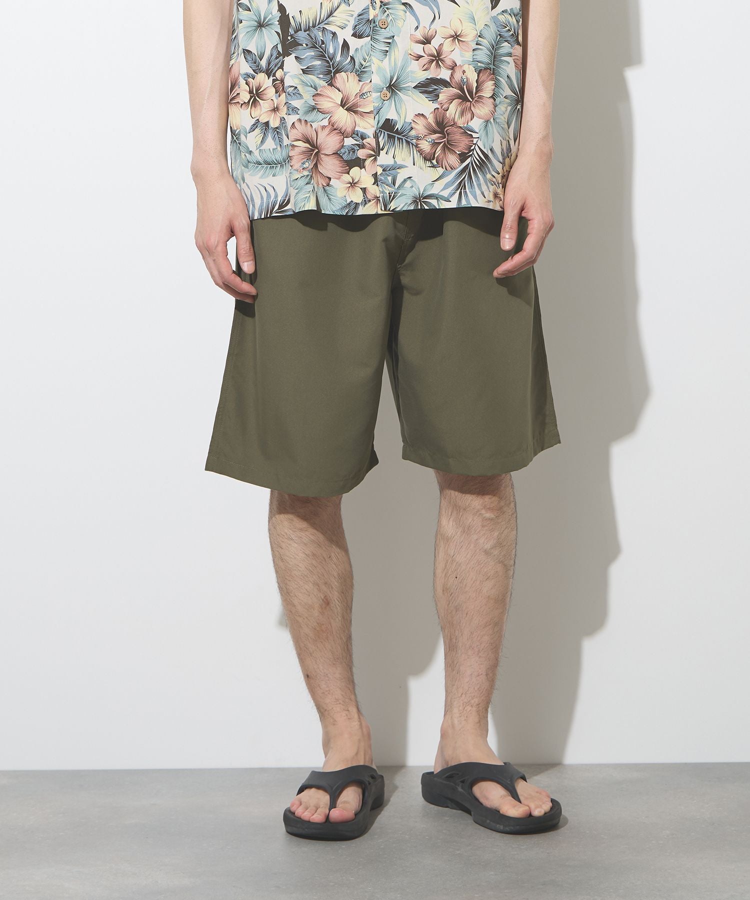 NAVY ポリピーチショートパンツ メンズ