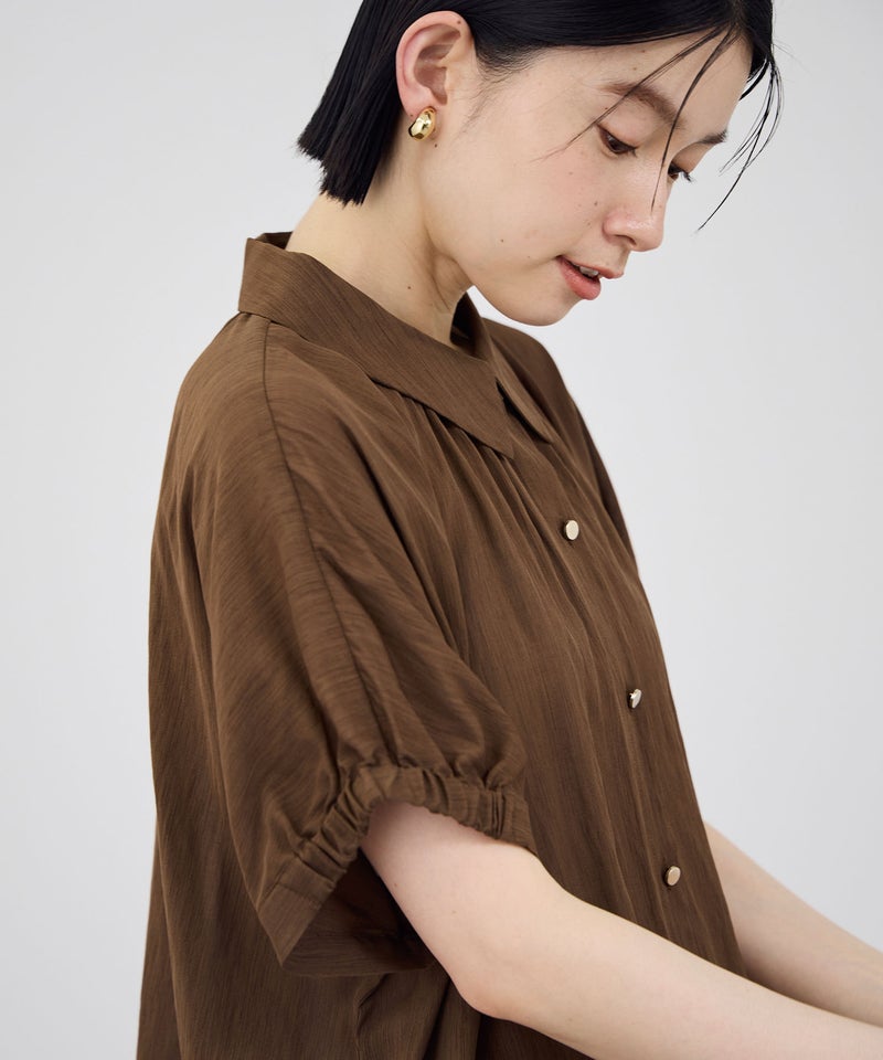 Idnes  シアーギャザーブラウス レディース商品画像-14
