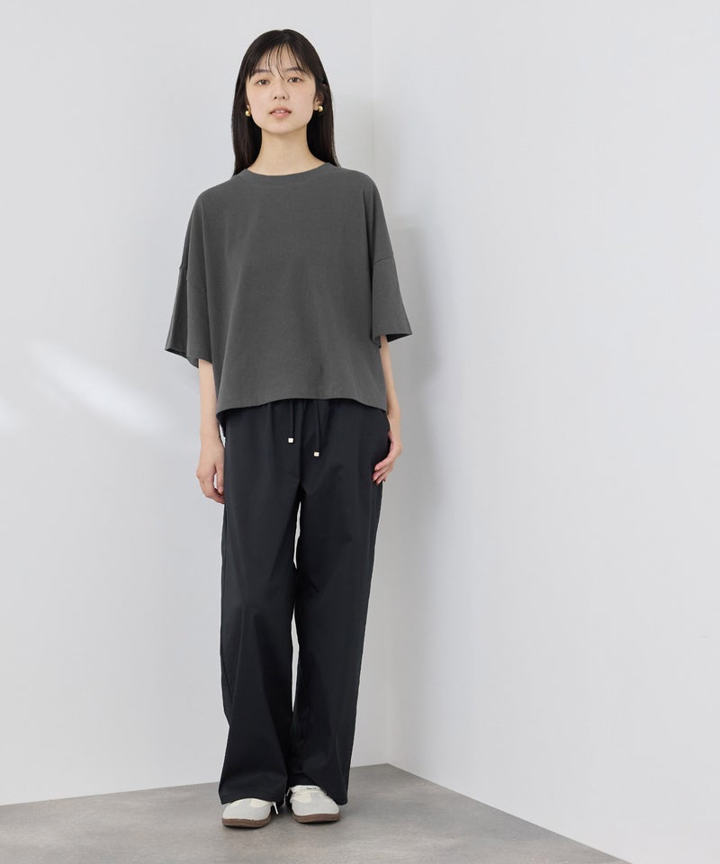 NAVY SARARI 接触冷感 ワイドシルエット UVカットTシャツ レディース メール便 対応商品商品画像-10