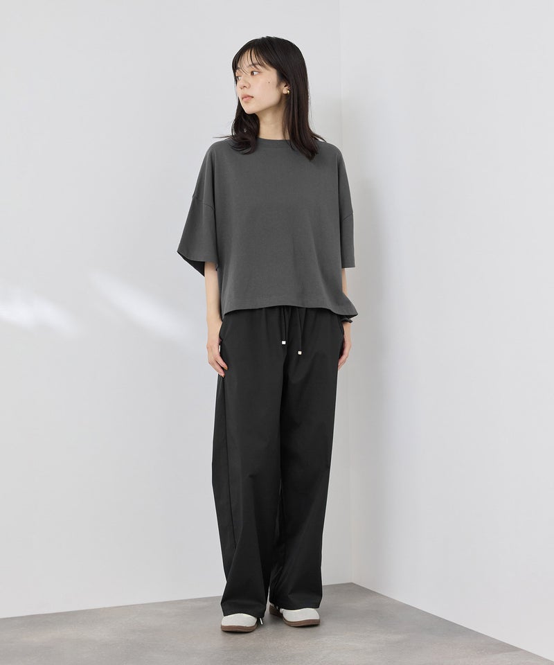 NAVY  SARARI 接触冷感 ワイドシルエット UVカットTシャツ レディース メール便 対応商品商品画像-11