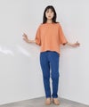 NAVY  SARARI 接触冷感 ワイドシルエット UVカットTシャツ レディース メール便 対応商品商品サムネイル-13