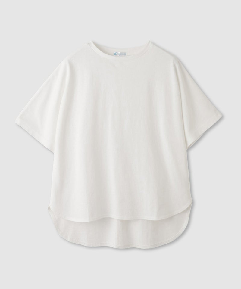 [期間限定価格]NAVY  SARARI 接触冷感 ドルマンシルエット UVカットTシャツ レディース メール便 対応商品商品画像-2