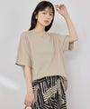 [値下げ]NAVY  SARARI 接触冷感 ドルマンシルエット UVカットTシャツ レディース メール便 対応商品商品サムネイル-4