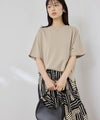NAVY SARARI 接触冷感 ドルマンシルエット UVカットTシャツ レディース メール便 対応商品商品サムネイル-10