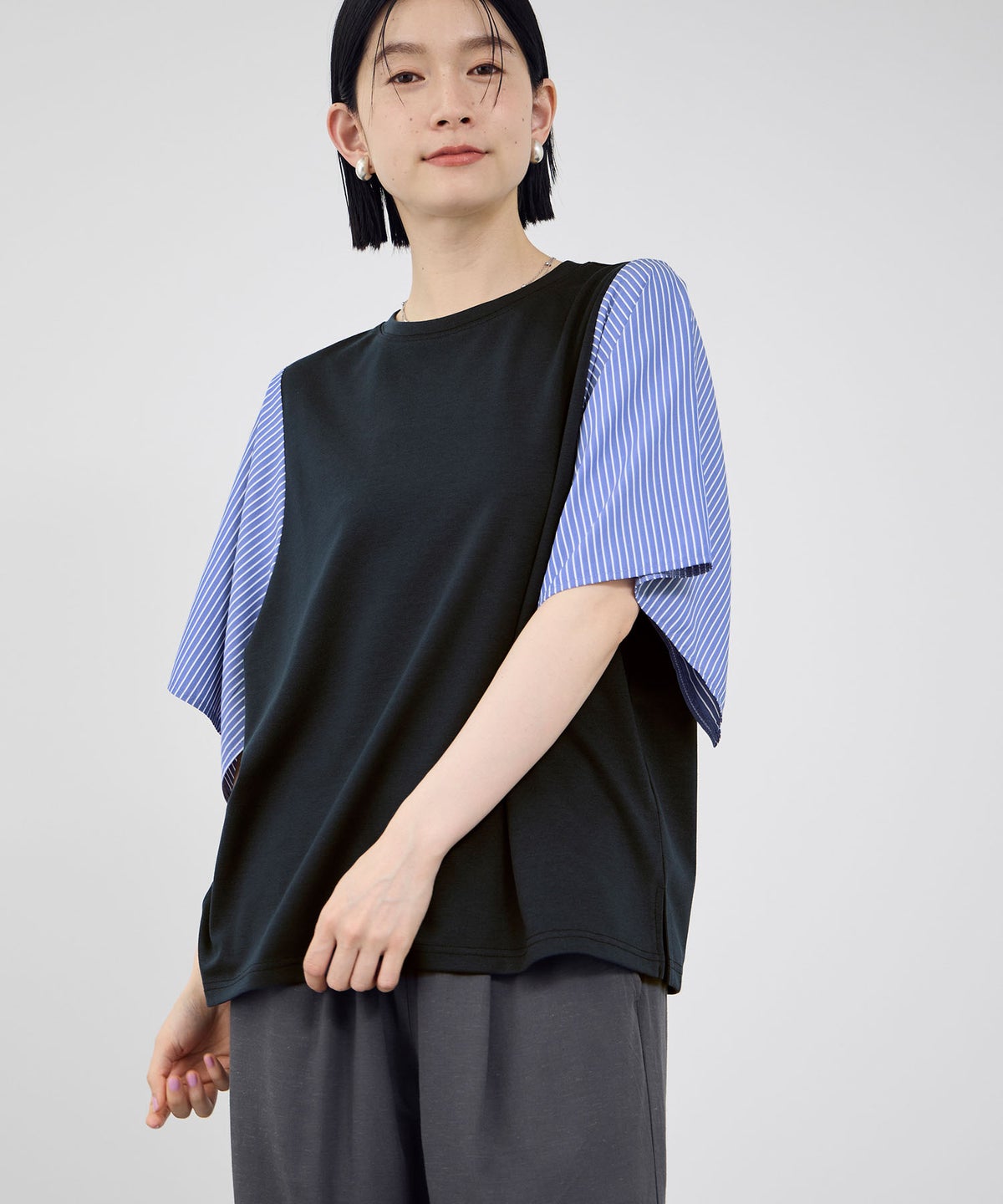 Idnes ハンカチスリーブカットソー レディース メール便 対応商品