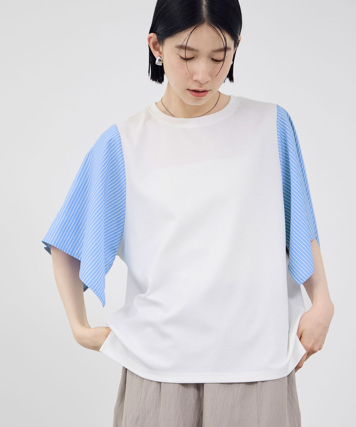 Idnes ハンカチスリーブカットソー レディース メール便 対応商品