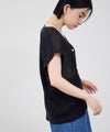 Idnes 麻タッチVネック ニットベスト ゴールドボタン レディース商品サムネイル-11