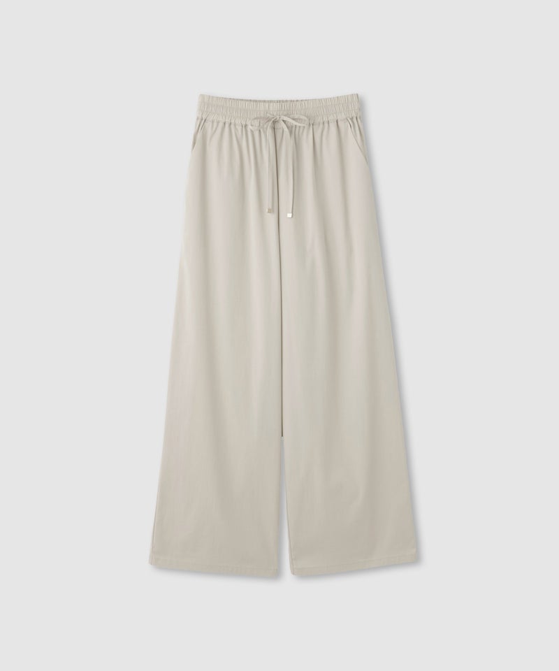 [期間限定価格]NAVY  SARARI 冷感ストレッチ ドロスト イージーパンツ レディース商品画像-1
