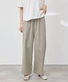 NAVY  SARARI 冷感ストレッチ ドロスト イージーパンツ レディース商品サムネイル-3