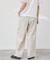 NAVY  SARARI 冷感ストレッチ ドロスト イージーパンツ レディース商品サムネイル-5