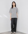 NAVY  SARARI 冷感ストレッチ ドロスト イージーパンツ レディース商品サムネイル-9