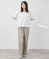 NAVY  SARARI 冷感ストレッチ ドロスト イージーパンツ レディース商品サムネイル-10