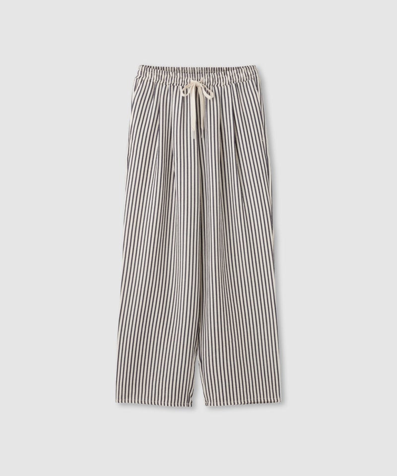 [期間限定価格]NAVY  SARARI サッカーストライプイージーパンツ レディース商品画像-1