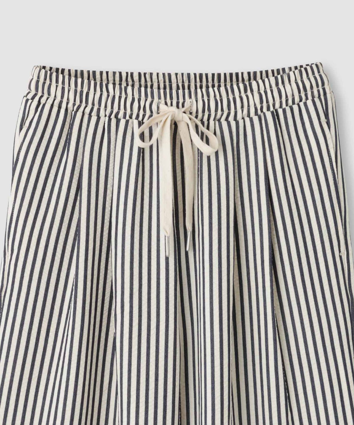  [期間限定価格]NAVY SARARI サッカーストライプイージーパンツ レディース