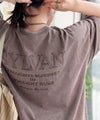 Classical Elf《JaVaジャバコラボ》色褪せで魅せる、ラフな品格。綿100%前後2WAYアシッド刺繍ユルTEE(半袖)商品サムネイル-1